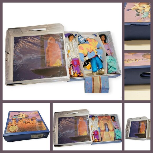 Vintage Disney Aladdin 1993 Case Mattel Barbie Dolls with Rare Collectible Toys - Picture 6 of 9